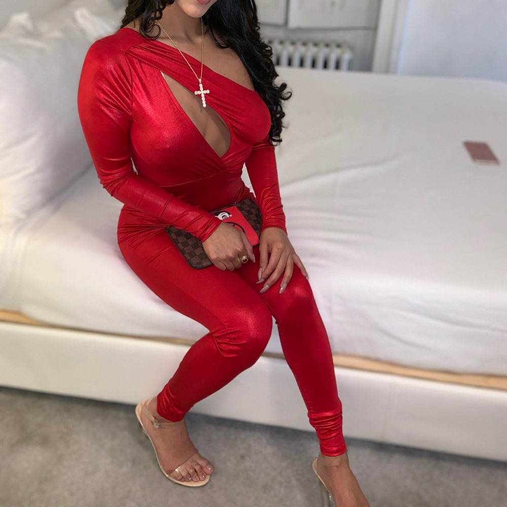 Red bodysuit